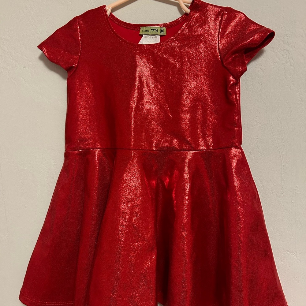 Toddler Girl Little Mass red dress